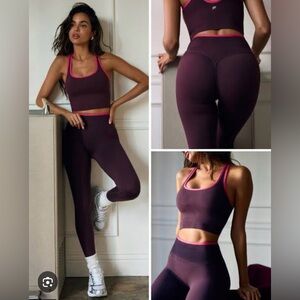Fabletics Purple and Pink Activewear Set